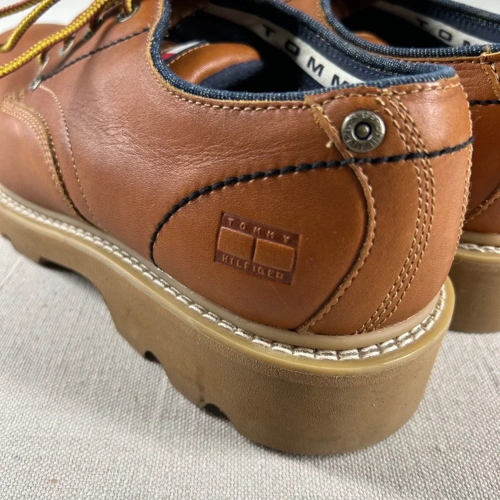 Vintage Tommy Hilfiger Shoes Mens 13 Chunky Oxford Brown Y2K 35012 G-9 CH9